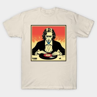 Pop Art Chopin Vinyl Record Album II T-Shirt